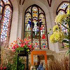 Blumen in der Kirche