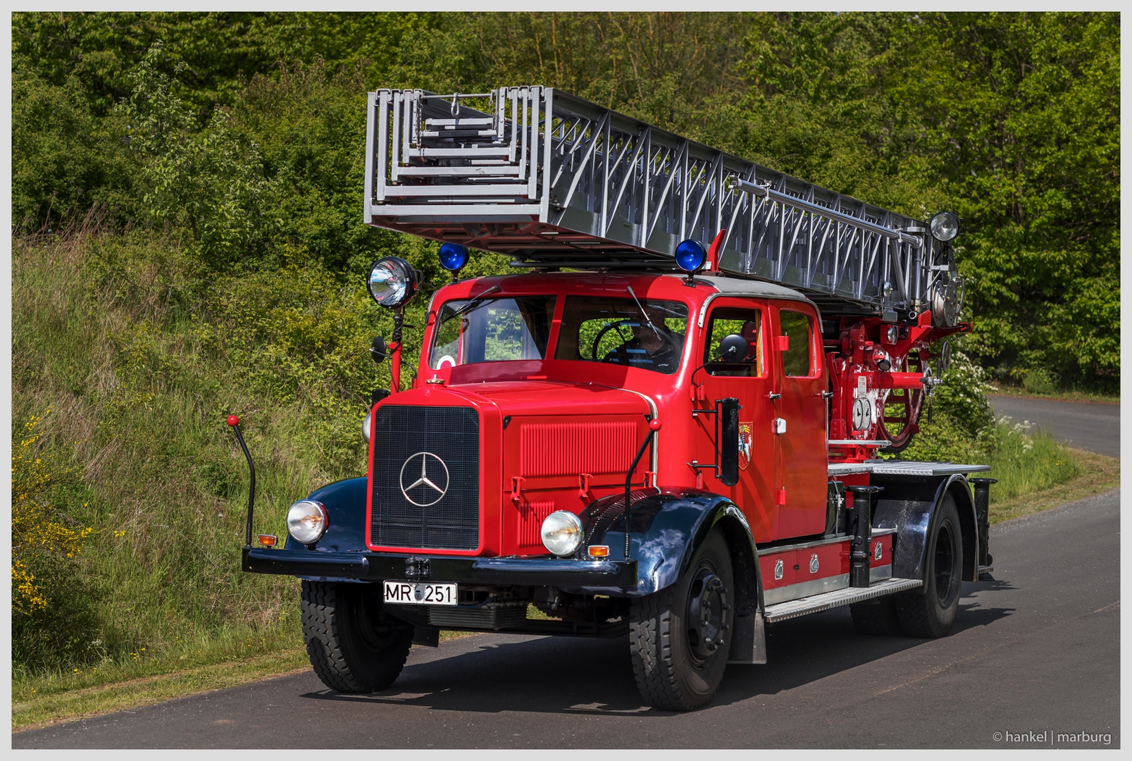 Blumen pflücken während der Fahrt verboten!