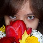 Blumen und Augen