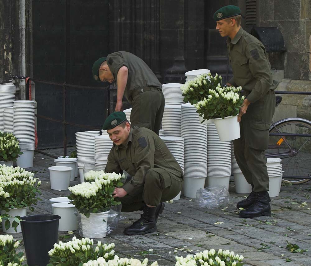 Blumen zum Gedenken