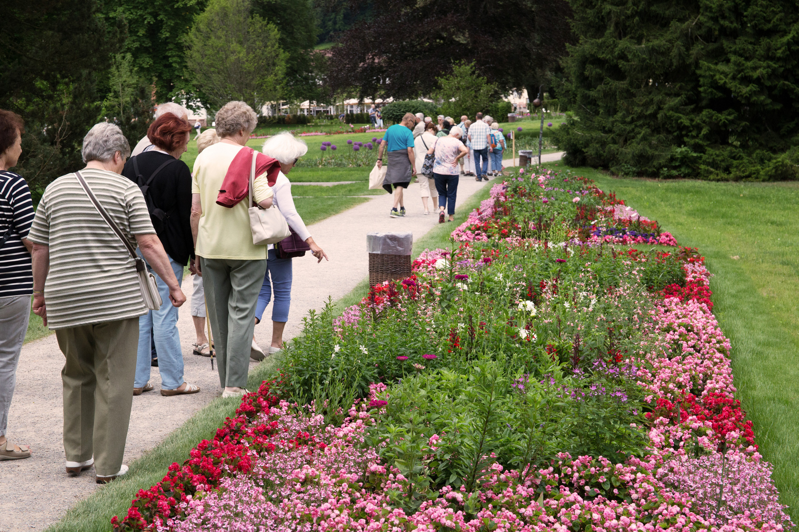 Blumenbeet der Gartenschau