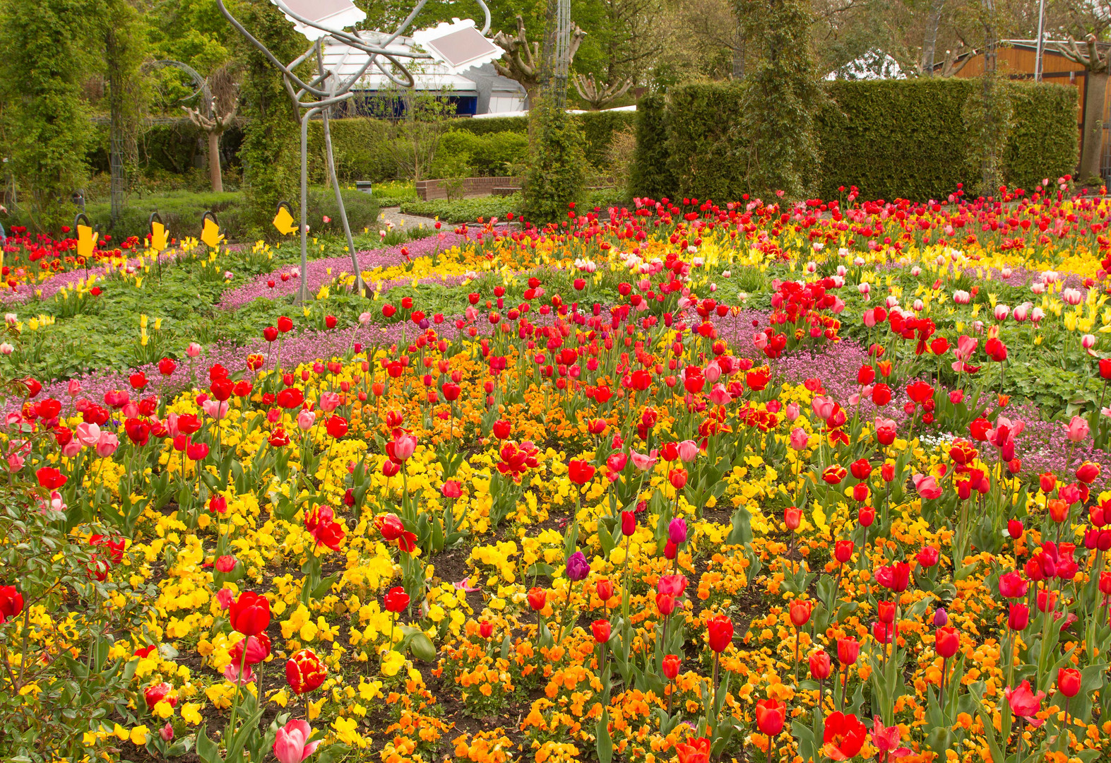 Blumenbeet mit vielen Pflanzen....