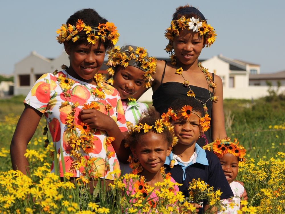 Blumenkinder in Südafrika