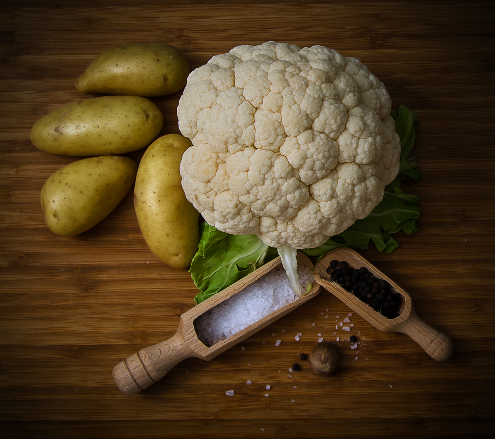 Blumenkohl,den gibt es heute zu Buletten