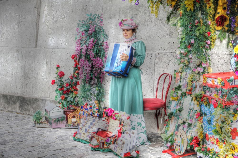 Blumenmädchen auf Montmartre