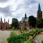 Blumenmarkt vor dem Heiligen-Geist-Hospital