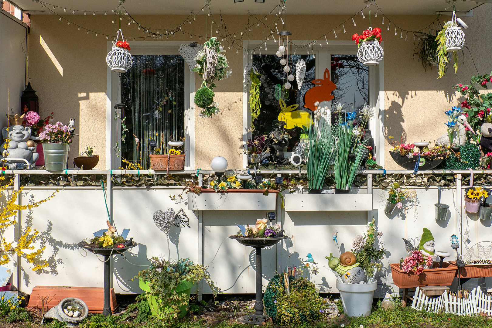 Blumenpracht auf dem Balkon