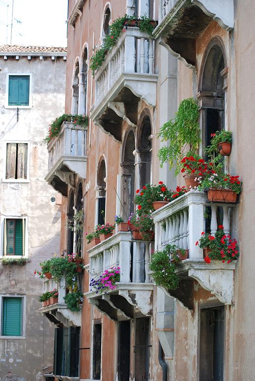 Blumenschmuck in Venedig