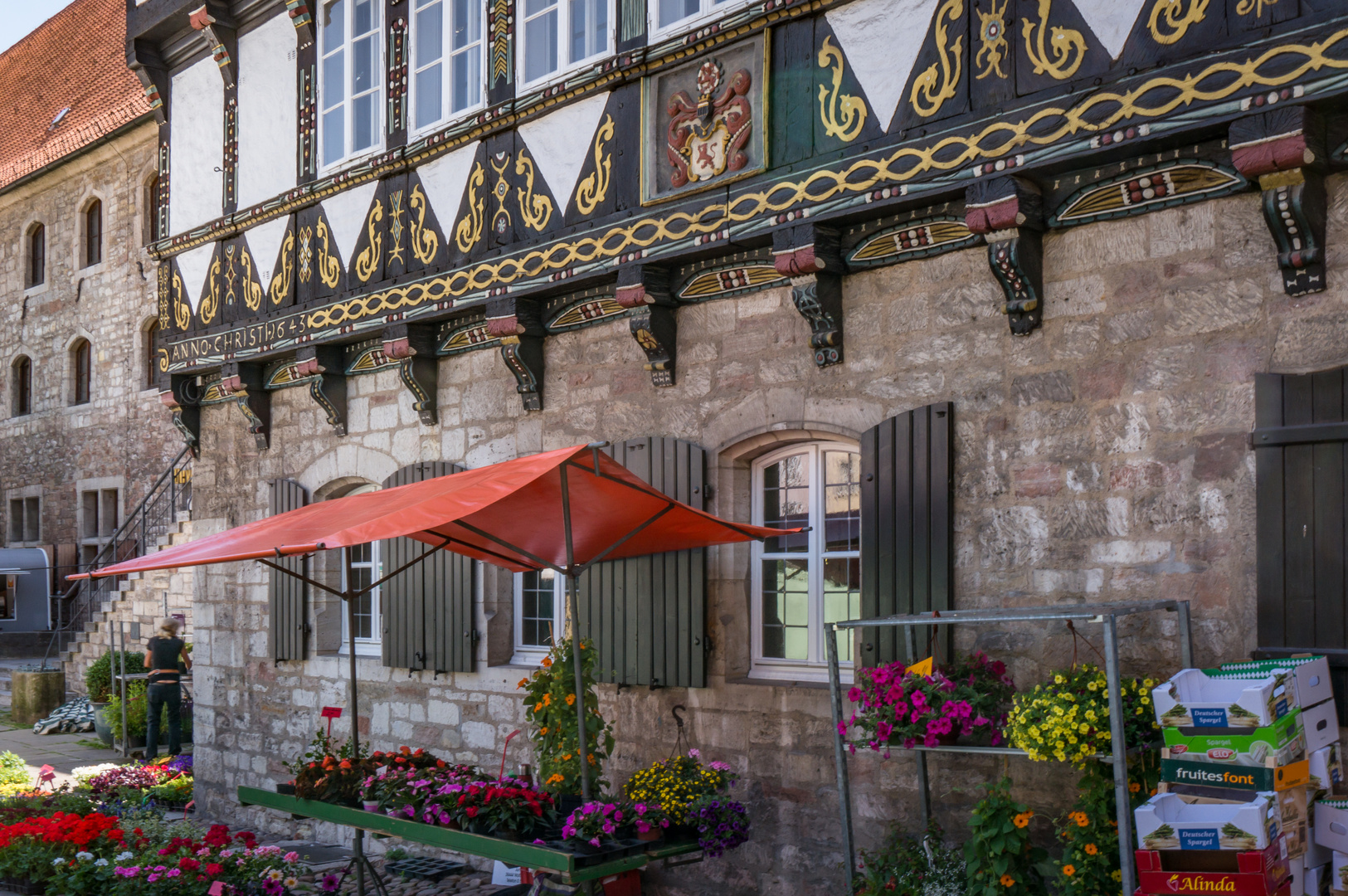 Blumenstand vor dem Gewandhaus - Braunschweig