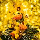 Blumenstrauß Gold-Bokeh