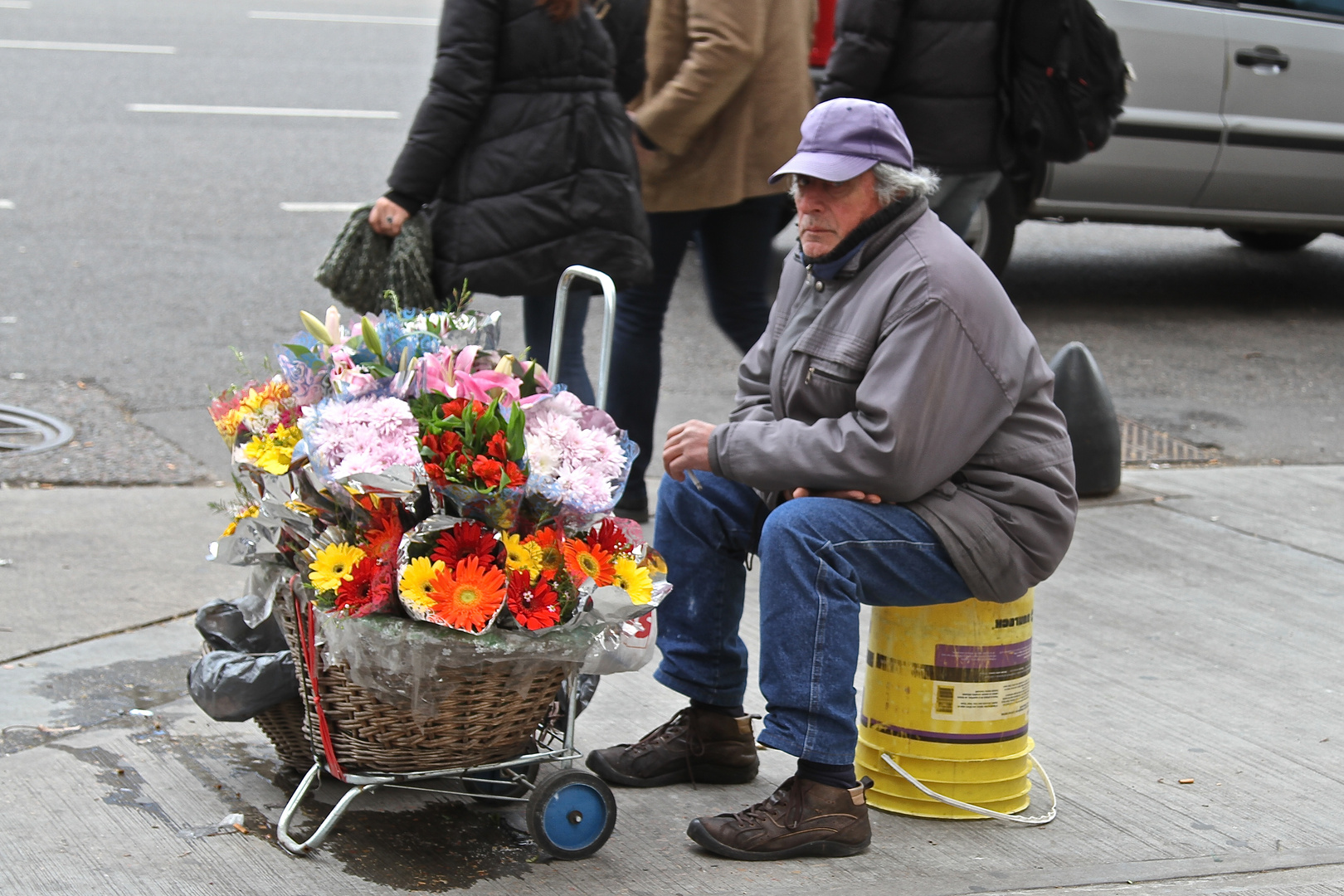 Blumenverkäufer