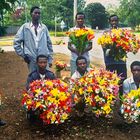 Blumenverkäufer in Kigali