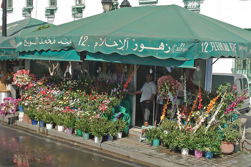 Blumenverkäufer in Tunis