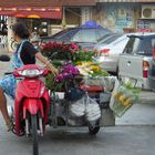 Blumenverkäuferin