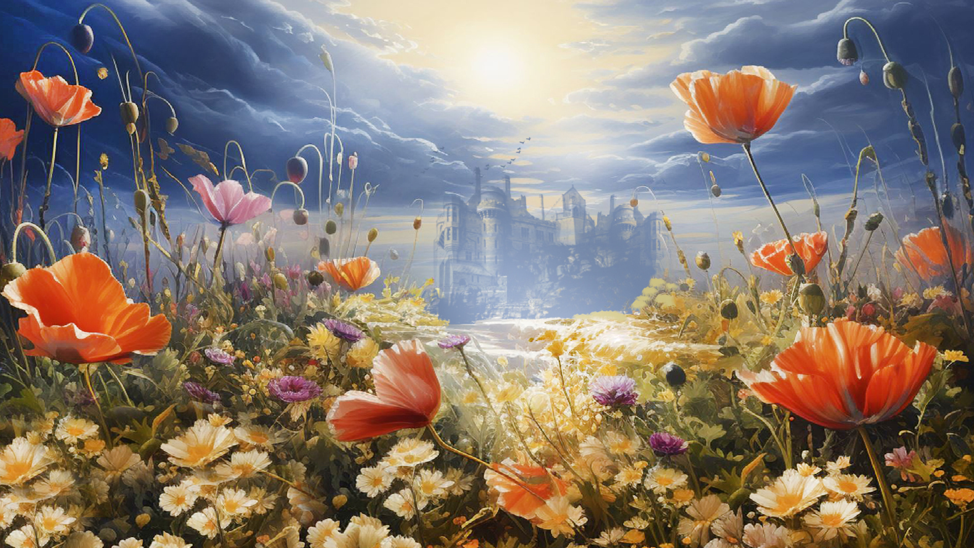 Blumenwiese Foto & Bild fotomontage, fantasy mystery, bearbeitungs