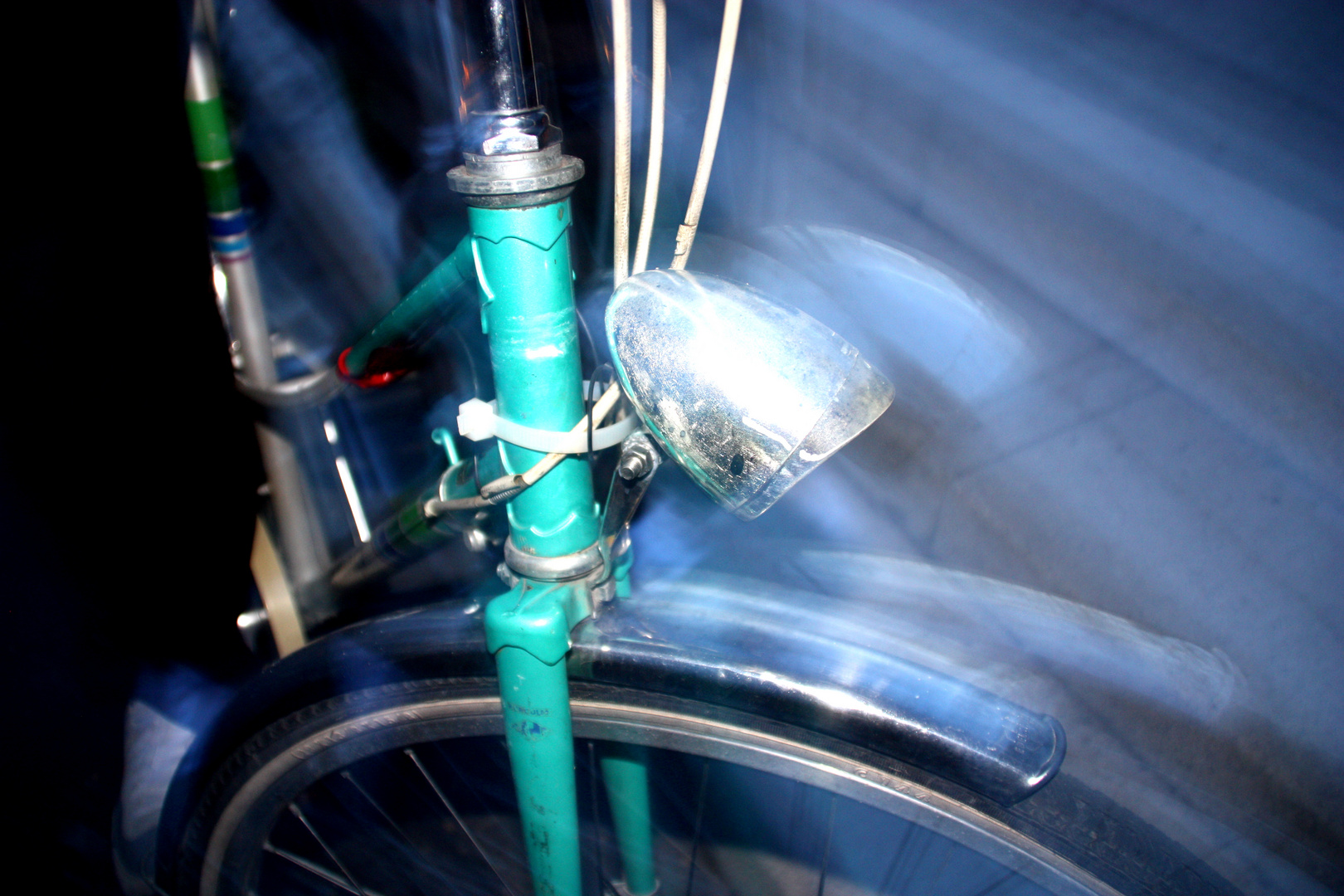 blurred bicycle