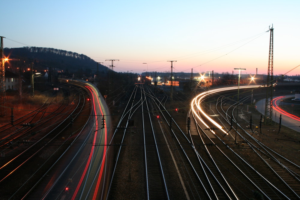 "blurry" trains