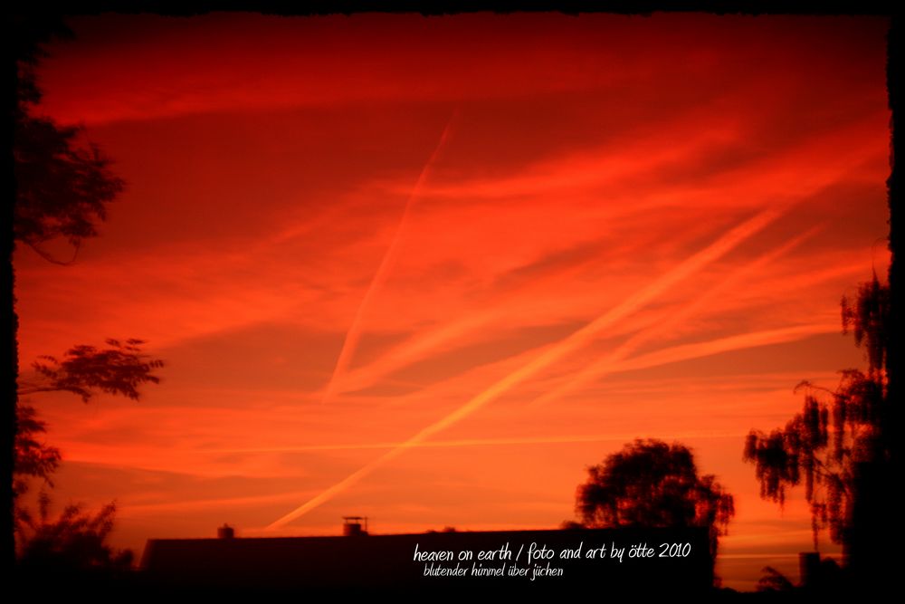 Blutender Himmel über Jüchen