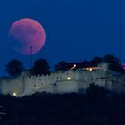 Blutmond 27.07.2018 über dem Hohenneuffen