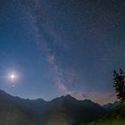 blutmond, mars und milkyway