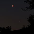 Blutmond mit Mars