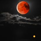 Blutmond mit Mars