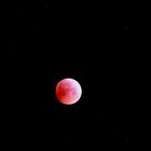 Blutmond mit Sternen 