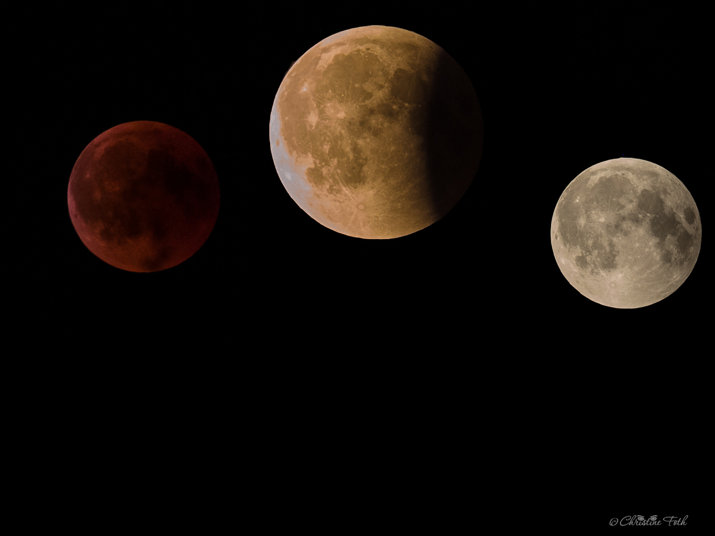 Blutmond, Mondfinsternis & Vollmond