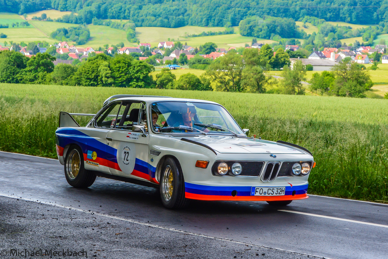 BMW CSL, Tourenwagen, ADAC Opel Classics Hessen-Thüringen Oldtimerfahrt 2015