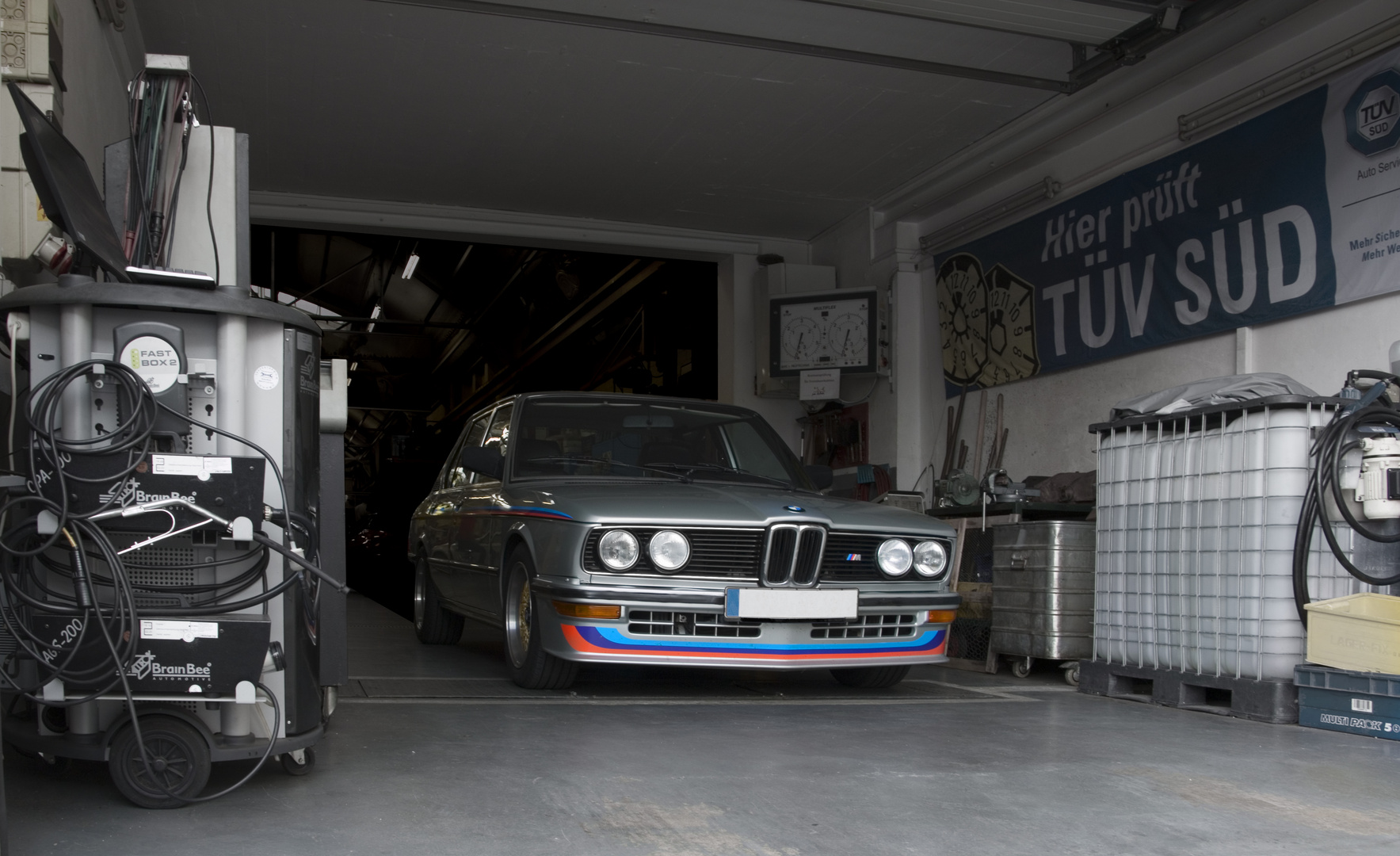 BMW in Garage