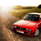 BMW Jungtimer E30 318 - Sonnenuntergang