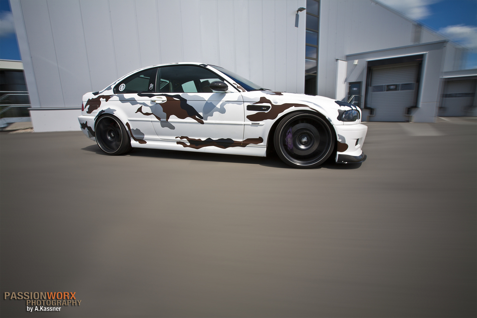 BMW M3 E46 Camouflage Schneetarn