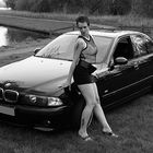 Bmw m5 shoot zwart wit