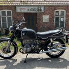 BMW R75/6 vor Ruine