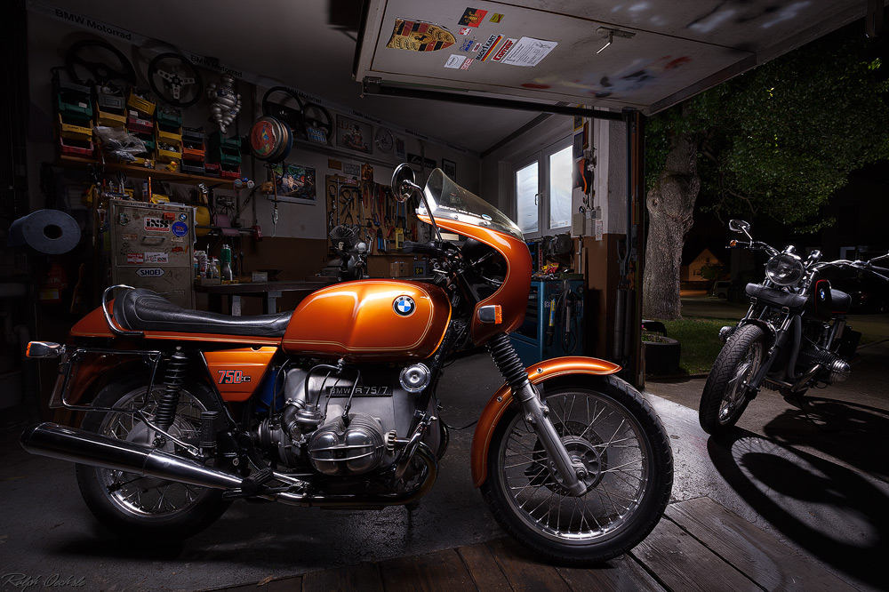 BMW R75/7 - lightpainting