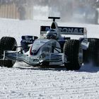 BMW-Sauber sul lago ghiacciato di St.Moritz