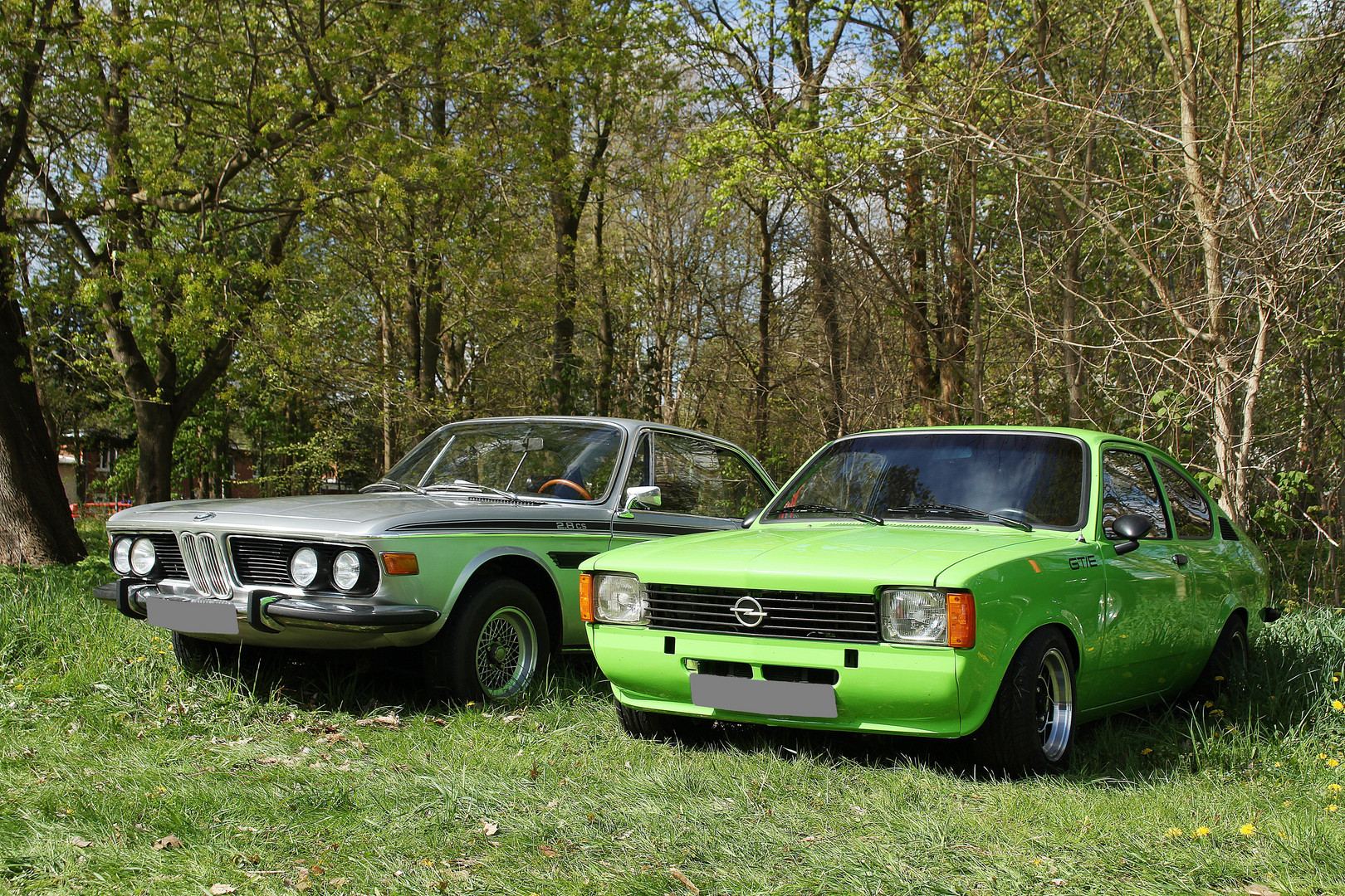 BMW und Opel GT/E