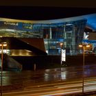 BMW Welt Muenchen bei Nacht