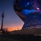 BMW Welt München mit Olympiaturm