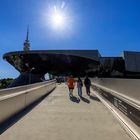 BMW Welt München mit Sonne