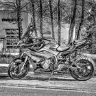 BMW XRs 1000  Schwarzweiß-Zeichnung