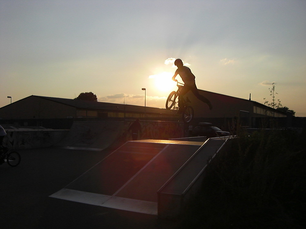 BMX one foot