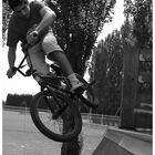 BMX sur une rampe