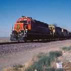 BNSF Freight Train passing Kramers Junction, Mojave Desert, CA