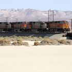 BNSF Freight Train passing Mojave Desert