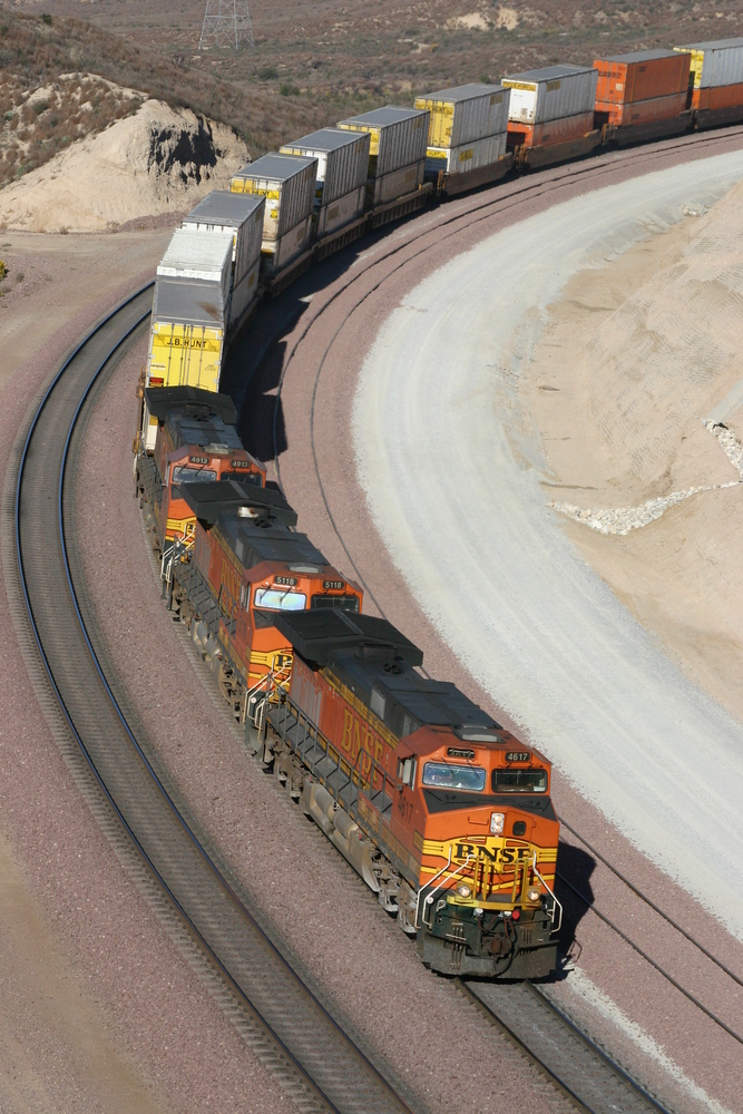 BNSF-Güterzug am Cajon Pass