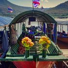 Boarding for a tour on the Mekong