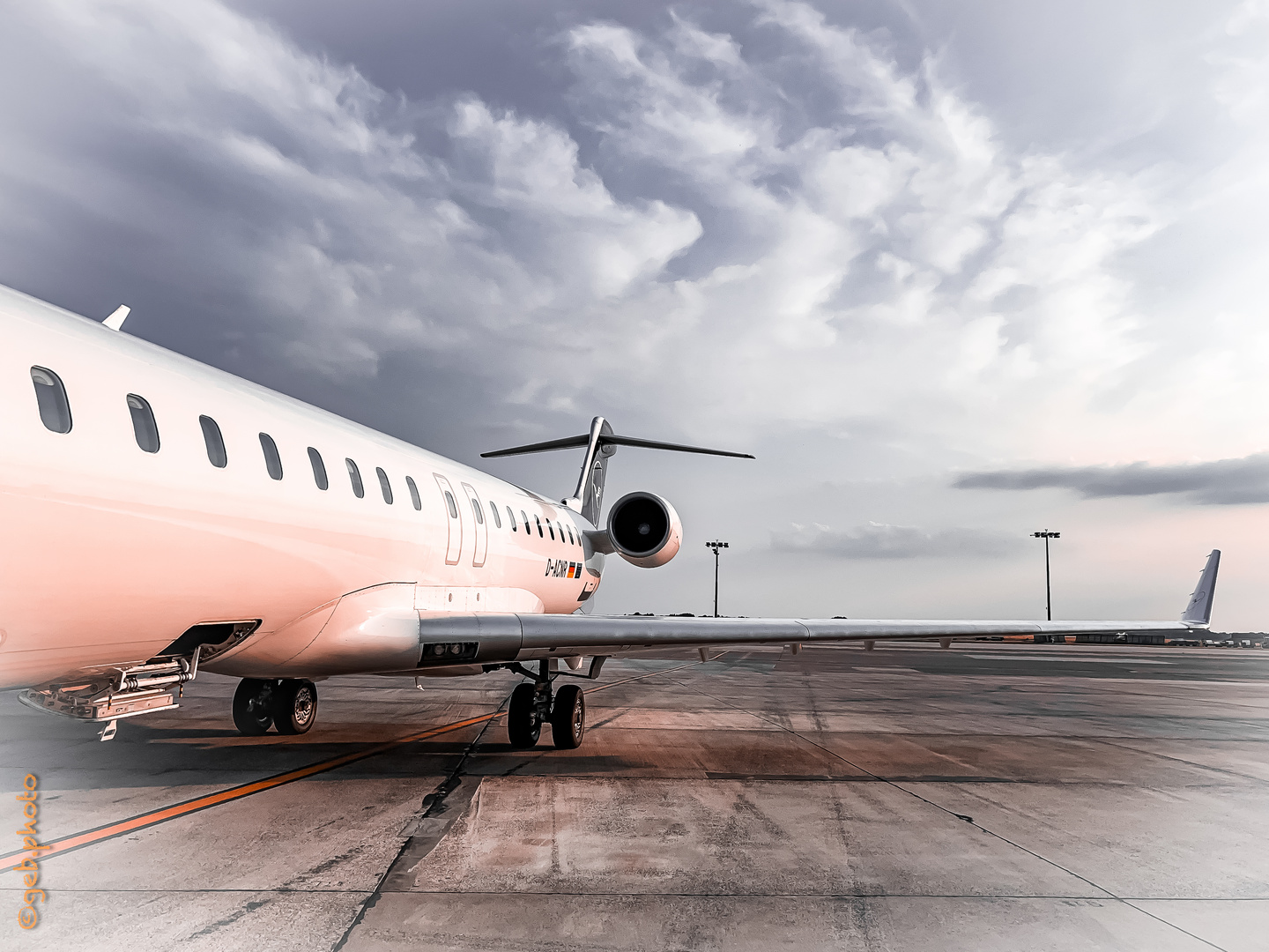 Boarding im Abendrot