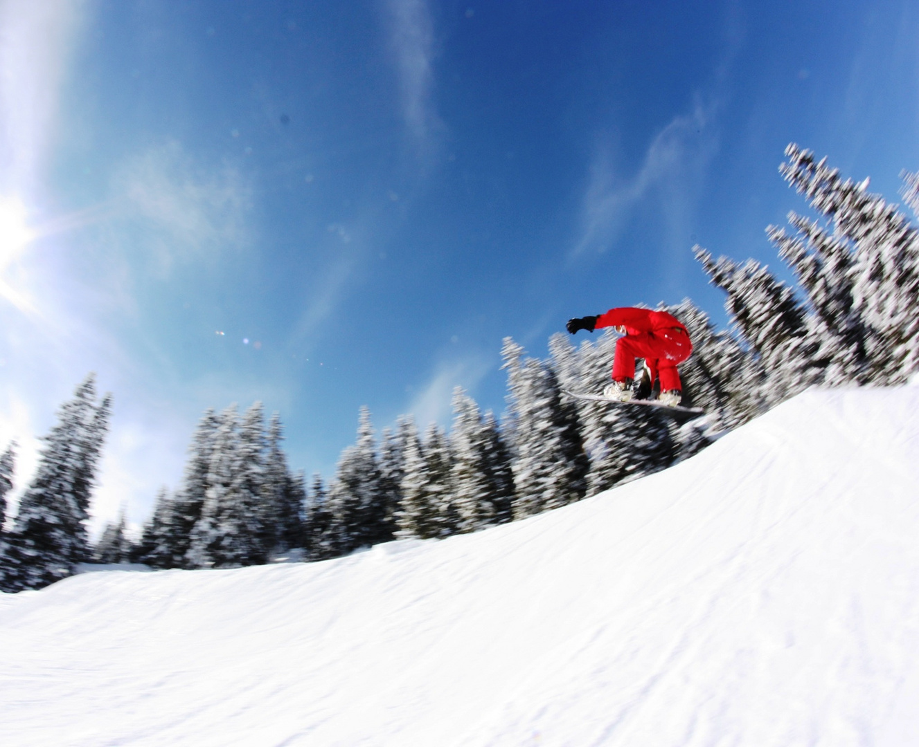 Boarding in LAAX