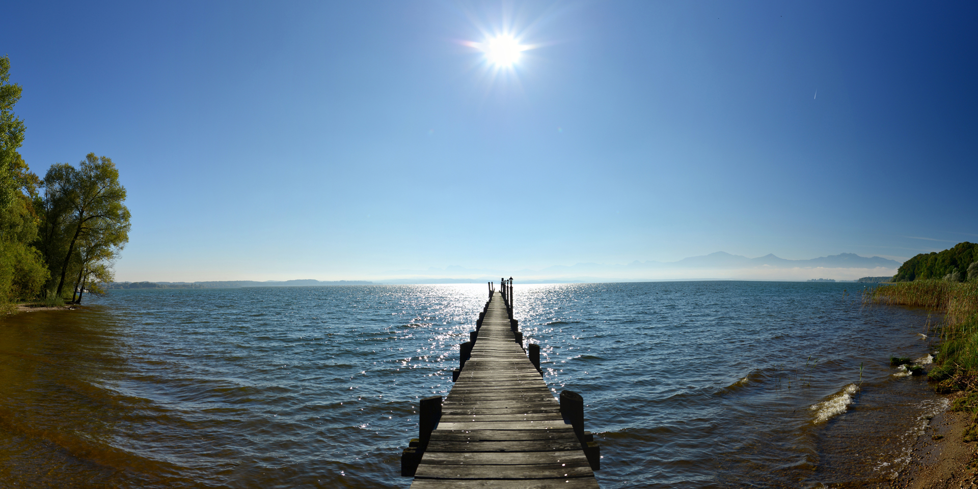 Boardwalk into the sun